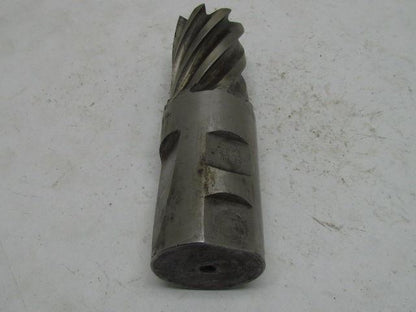 TM-370 I-3 2" Right Hand 8 Flute HSS 3"Cut End Mill 2" Straight Shank 6-1/4" OAL