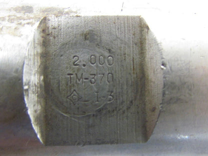 TM-370 I-3 2" Right Hand 8 Flute HSS 3"Cut End Mill 2" Straight Shank 6-1/4" OAL