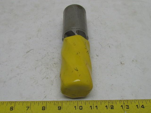 Woodson M2 2" Left Hand 6 Flute HSS 4" Cut End Mill 2" Straight Shank Sharpened