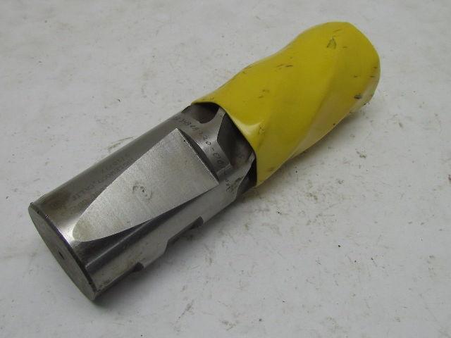 Woodson M2 2" Left Hand 6 Flute HSS 4" Cut End Mill 2" Straight Shank Sharpened