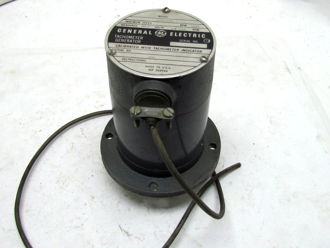 General Electric 5PY59EY2B Tachometer Generator Encoder 30.2V 5000 RPM