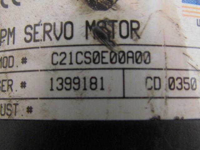 CMC Cleveland Motion Controls C21CS0E00A00 PM Servo Motor Ser No. 1399181 CD0350