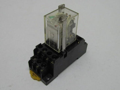 Omron MY4ZN 24VDC Relay w/Safty Clips On No O6Y8W1 Base Lots of 4