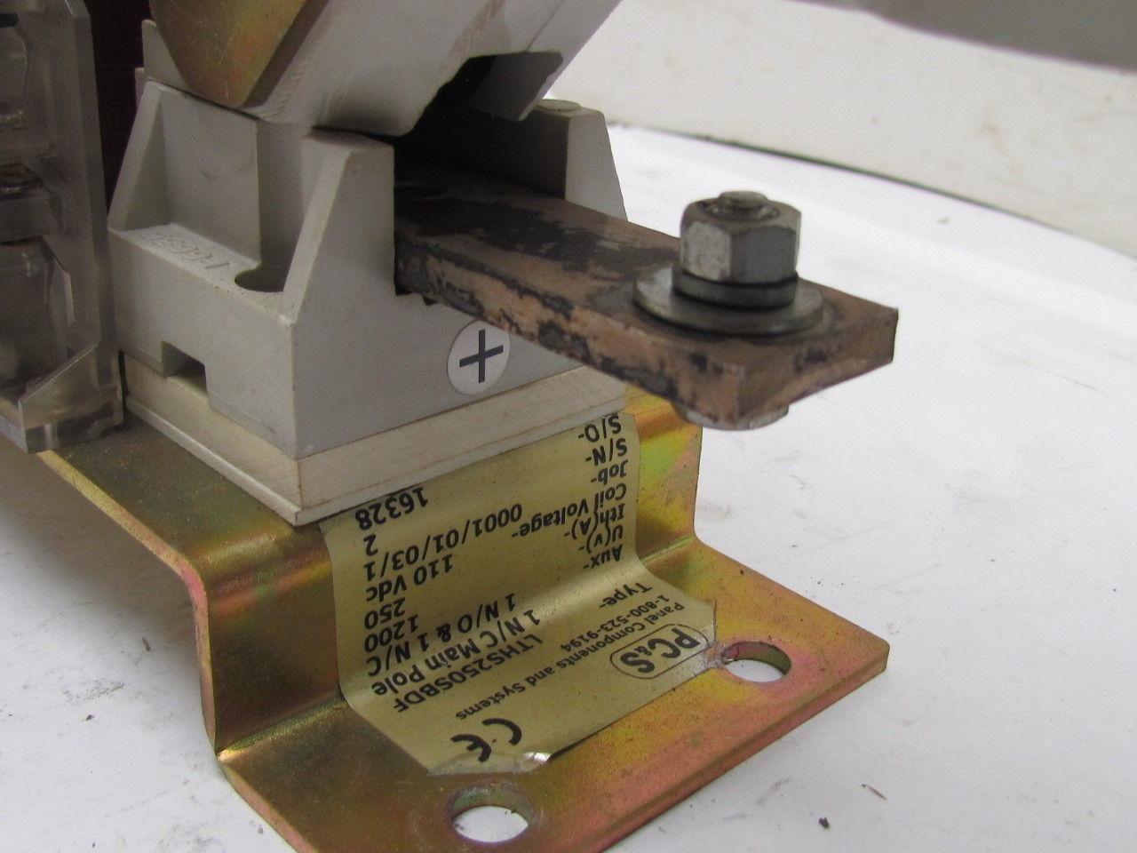 Panel Components LTHS250SBDF Contactor 1 N/O MainPole Aux Contacts 1 N/O 1 N/C