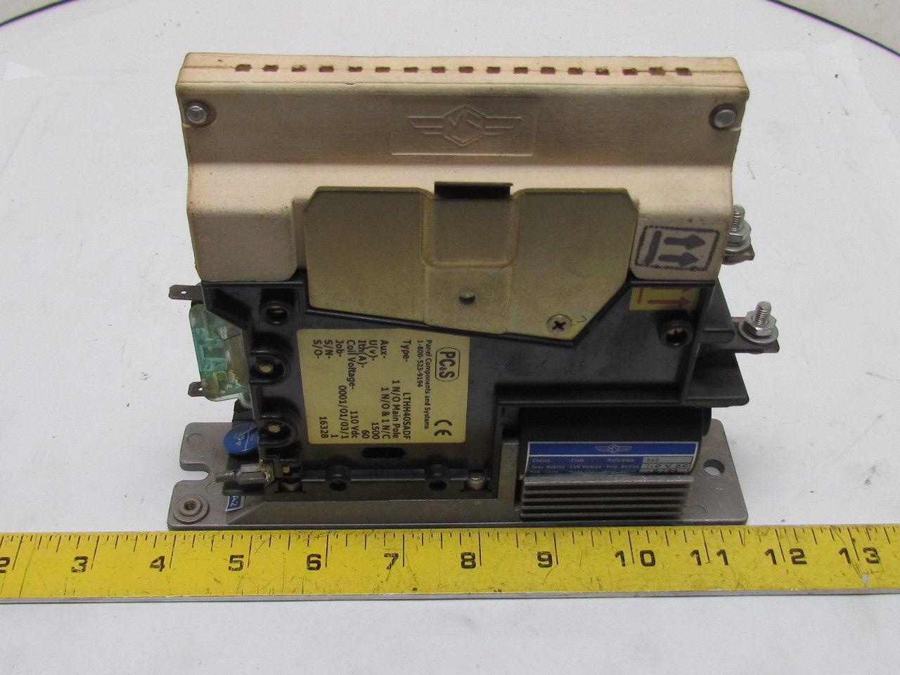 Panel Components LTHH40SADF Contactor 1N/O Main Pole Aux Contacts 1 N/O & 1 N/C