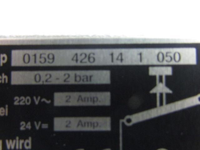 Fuco 0159-426-14-1-050 Diaphragm Piston Pressure Switch 220V 2 A24V 2A 0.2-2 Bar