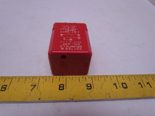Potter & Brumfield EBT-4004 138297 Relay Load Rating 150VA At 120V 60Hz 4 Pin