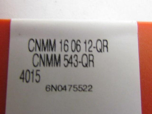 Sandvik CNMM 16 06 12-QR CNMM 543-QR 4015 Carbide Insert Grade 4015 Box of 10pcs