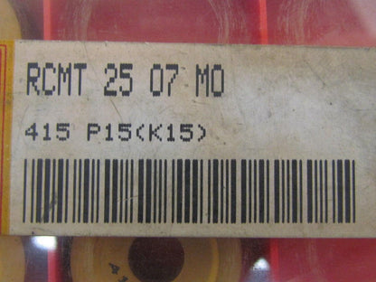 Sandvik RCMT 25 07 M0 415 P15 K15 Carbide Turning Insert Grade 415 Box of 5pcs