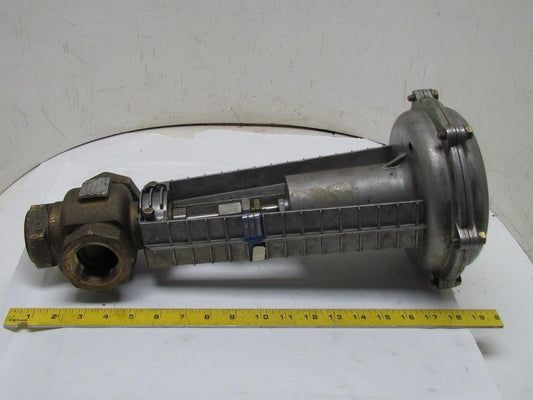 Siemens Flowrite 8" Pneumatic Valve Actuator 1-1/2" Bronze 3-Way Mixing Valve