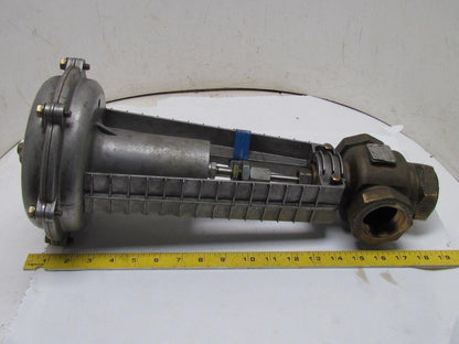 Siemens Flowrite 8" Pneumatic Valve Actuator 1-1/2" Bronze 3-Way Mixing Valve