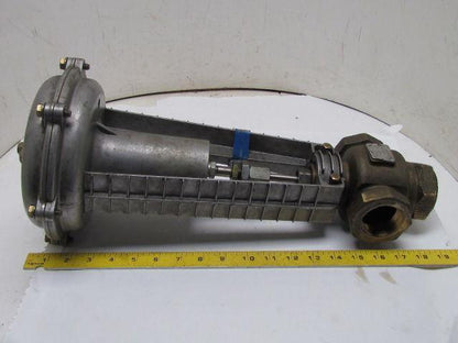 Siemens Flowrite 8" Pneumatic Valve Actuator 1-1/2" Bronze 3-Way Mixing Valve