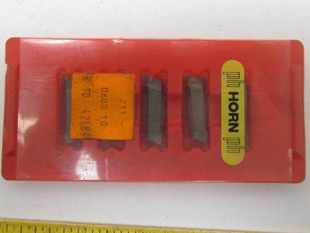 Horn 231.0600.10 421.84 Carbide Insert K10 231 Box of 5pcs