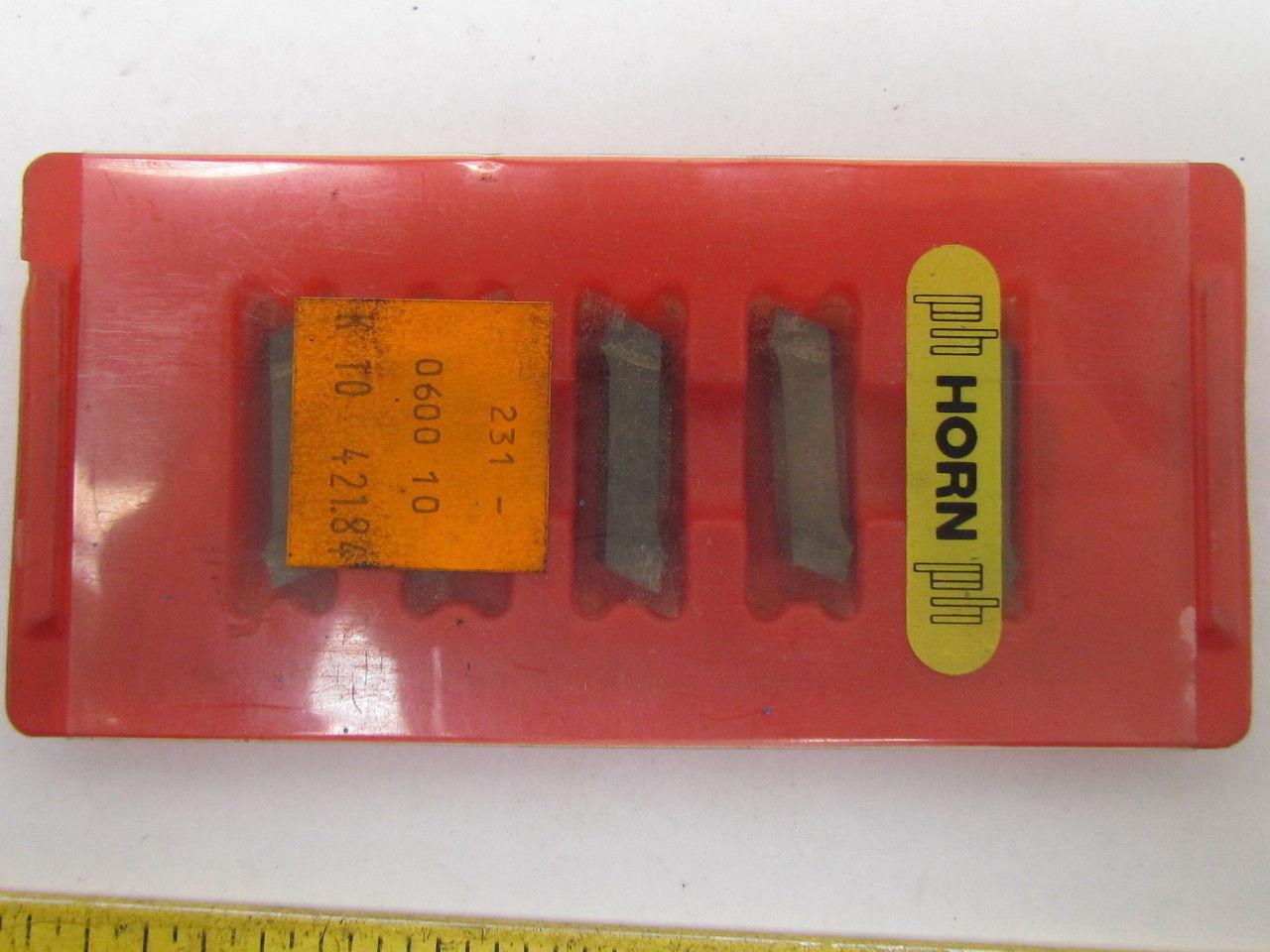 Horn 231.0600.10 421.84 Carbide Insert K10 231 Box of 5pcs