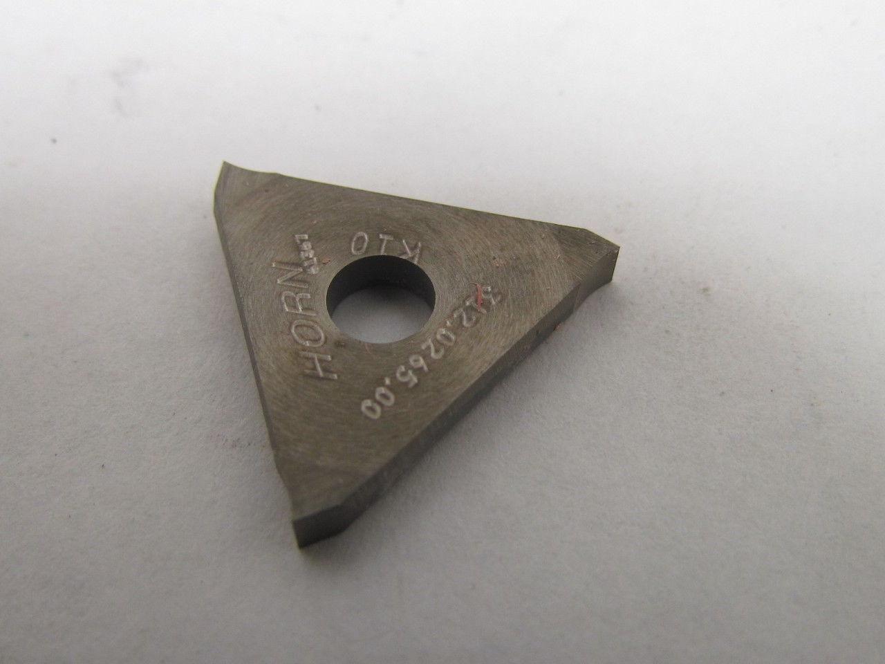 Horn 312.0265.00 K10 Carbide Insert Grade K10 Box of 10pcs