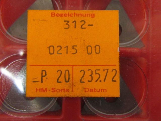 Horn 312.0215.00 P20 235.72 Carbide Insert P20 Box of 10