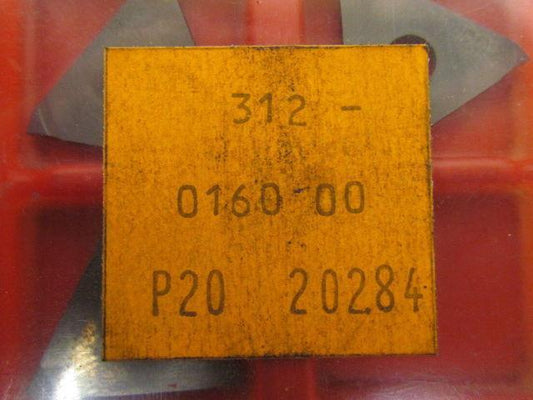 Horn 312.0160.00 P20 202.84 Carbide Insert P20 Box of 9
