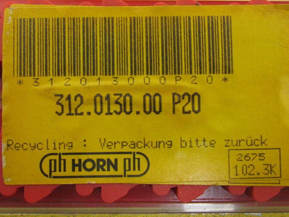Horn 312.0130.00 P20 Carbide Insert P20 Box of 10