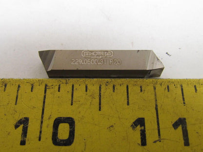 Horn 229.0500.31 P20 Carbide Grooving Insert P20 Box of 10