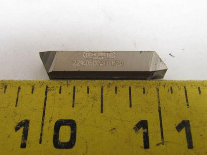 Horn 229.0500.31 P20 Carbide Grooving Insert P20 Box of 10