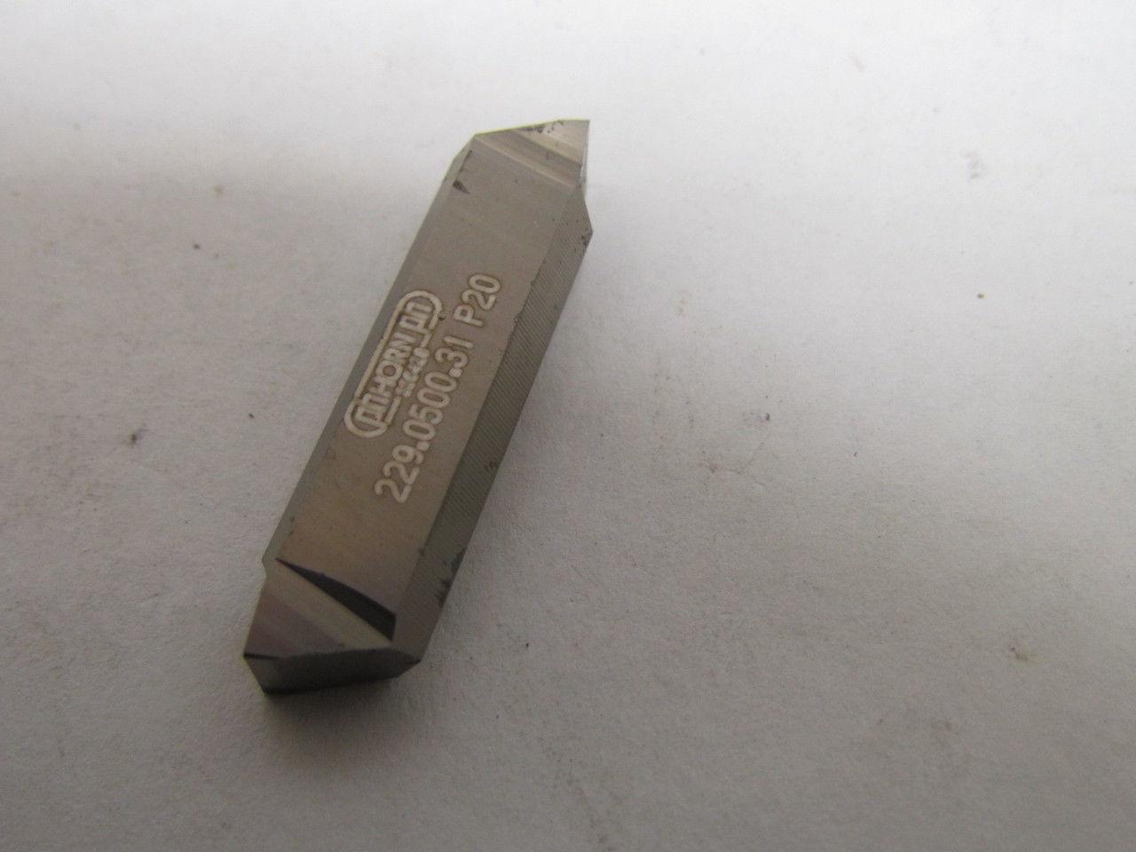 Horn 229.0500.31 P20 Carbide Grooving Insert P20 Box of 10