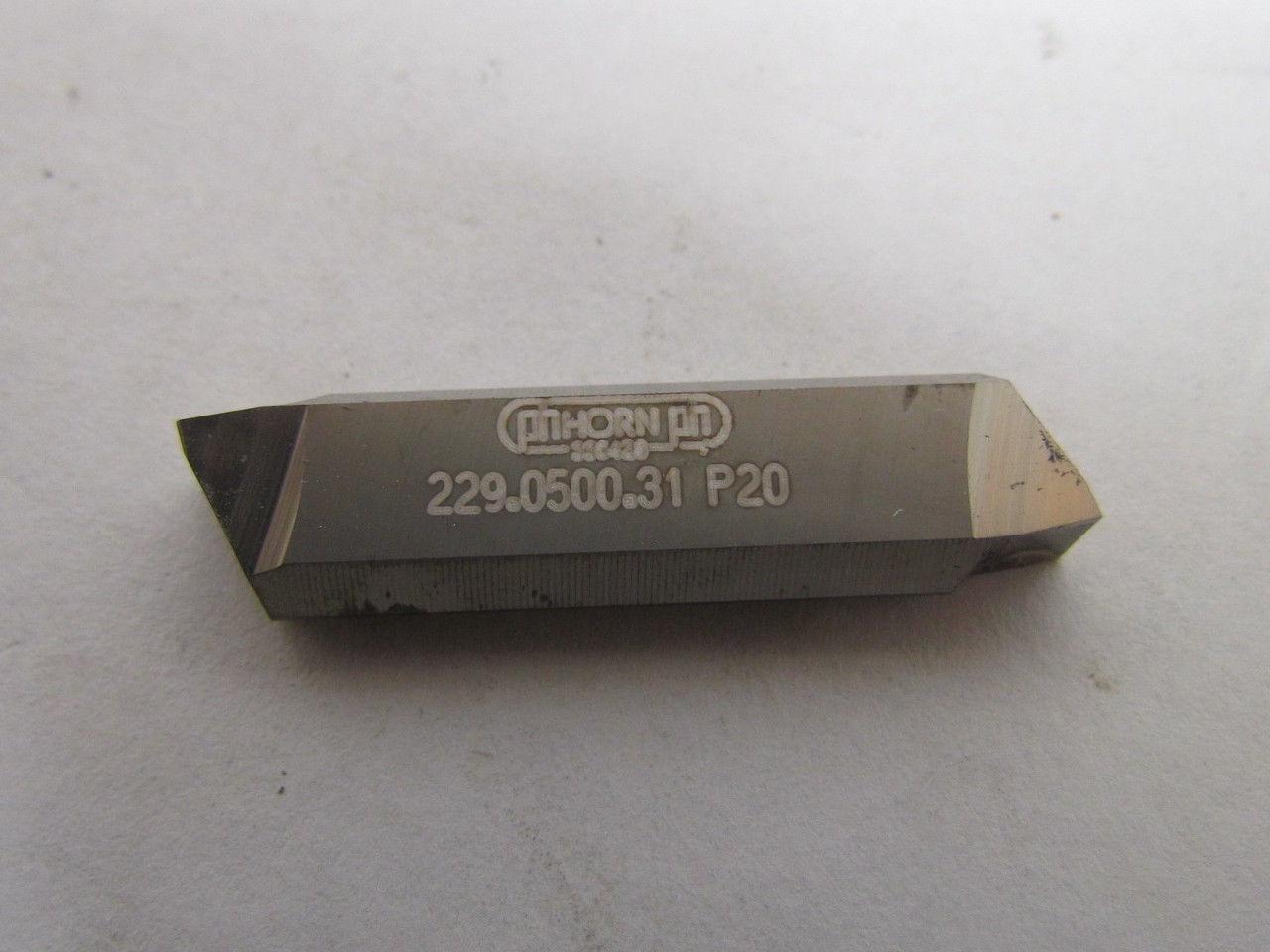 Horn 229.0500.31 P20 Carbide Grooving Insert P20 Box of 10
