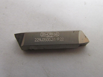 Horn 229.0500.31 P20 Carbide Grooving Insert P20 Box of 10