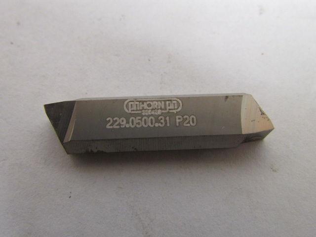 Horn 229.0500.31 P20 Carbide Grooving Insert P20 Box of 10