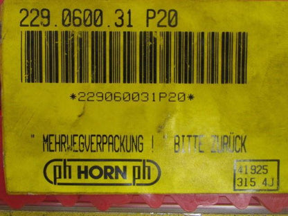 Horn 229.0600.31 P20 41925 315.4J Carbide Grooving Insert P20 Box of 9