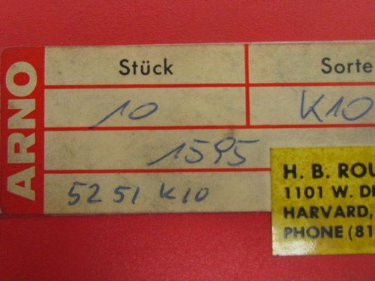 Arno A595 K10 52 51 K10 Carbide Insert K10 Box of 10