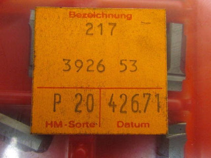 Horn 217.3926.53 P20 426.71 Carbide Grooving Insert P20 Box of 10