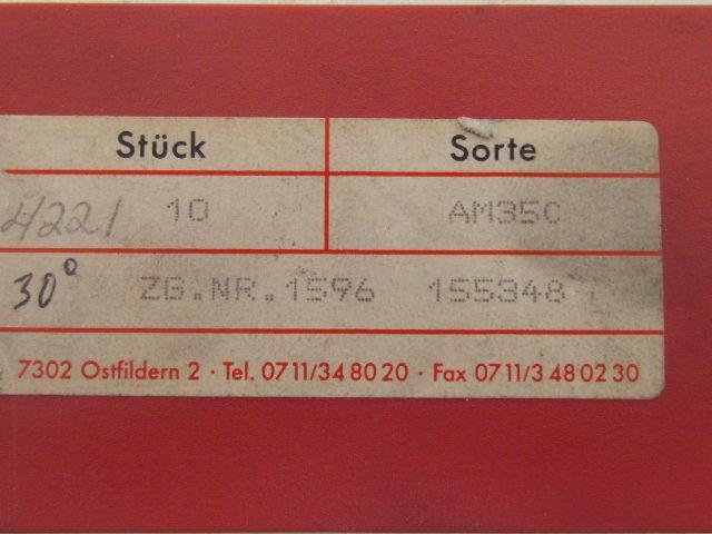 Arno ZG.NR.1596 155348 Carbide Insert Am35C Box of 10pcs