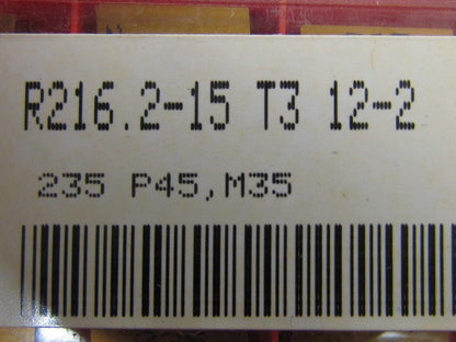 Sandvik Coromant R216.2-15 T3 12-2 Carbide Insert Grade 235 Box of 10pcs