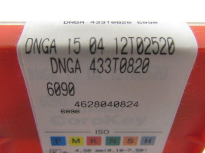Sandvik DNGA 15 04 12T02520 DNGA 433T0820 Turning Insert Grade 6090 Box of 10pcs