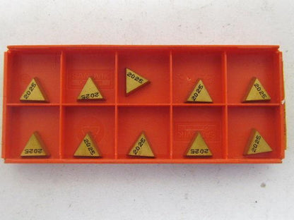 Sandvik TPUN 110304 2025 TPU 221 11 03 04 Carbide Insert Grade 2025 Box of 10pcs
