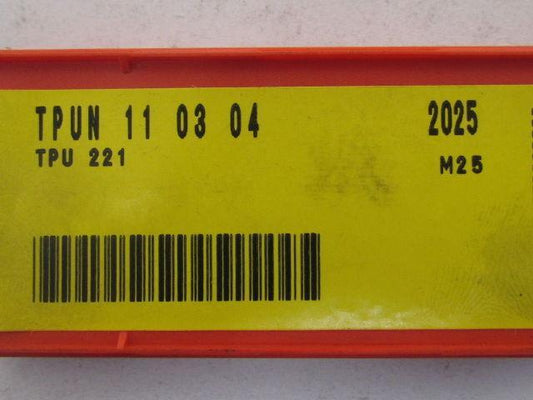 Sandvik TPUN 110304 2025 TPU 221 11 03 04 Carbide Insert Grade 2025 Box of 10pcs