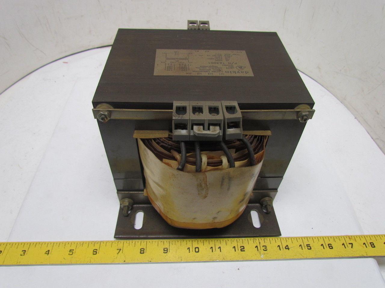 DayKin TA3001 Transformer 3000 VA 240/480V Pri 120V Sec Single Phase