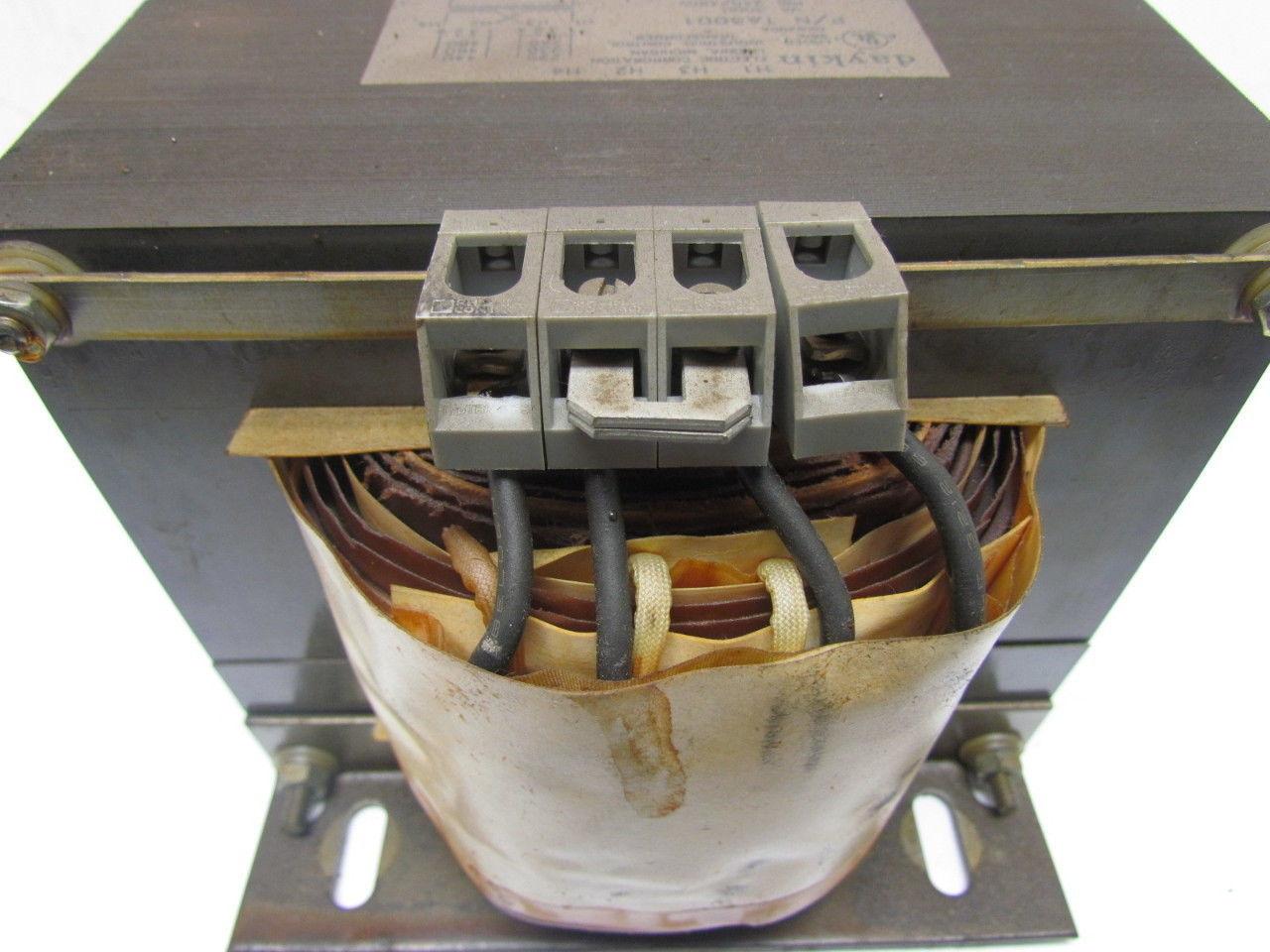 DayKin TA3001 Transformer 3000 VA 240/480V Pri 120V Sec Single Phase