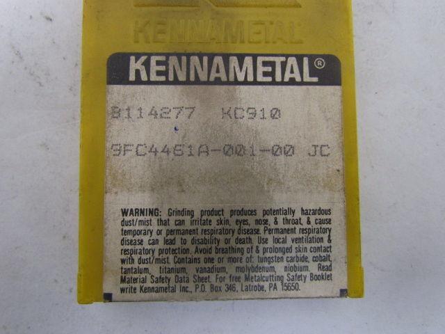Kennametal B114277 9FC4461A-001-00 JC Carbide Insert Grade KC910 Box of 8pcs