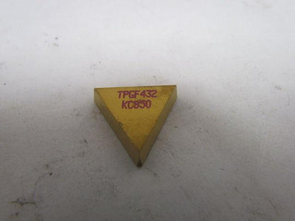 Kennametal TPGF432 KC850 TPGR 22 04 08K Carbide Insert Grade KC850 Box of 9pcs