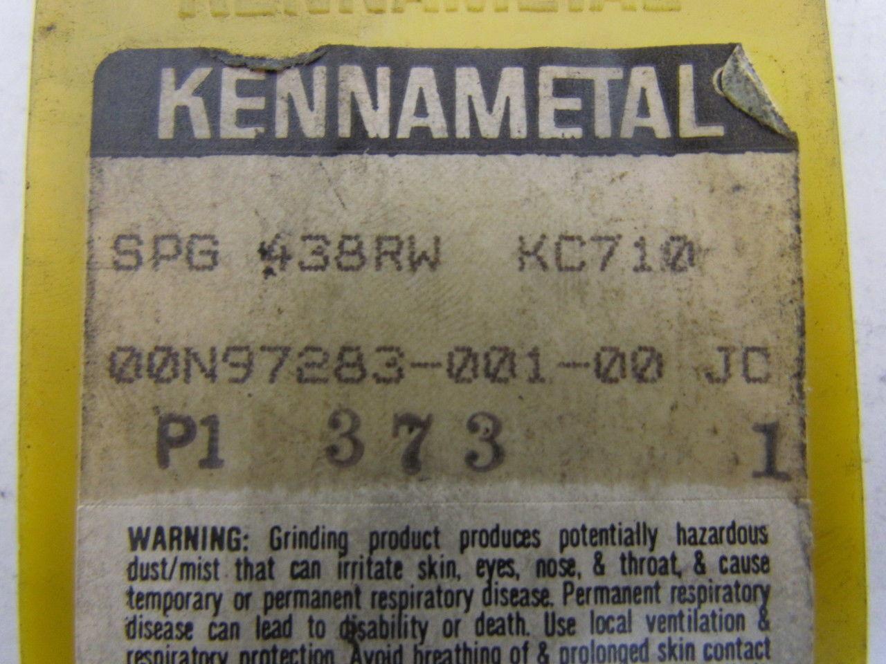 Kennametal SPG438RW KC710 Carbide Insert Grade KC710 Box of 10pcs