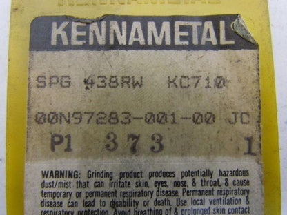 Kennametal SPG438RW KC710 Carbide Insert Grade KC710 Box of 10pcs