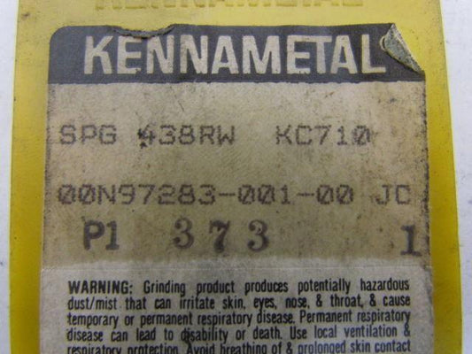 Kennametal SPG438RW KC710 Carbide Insert Grade KC710 Box of 10pcs