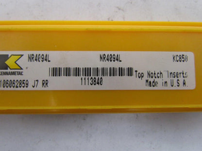 Kennametal NR4094L KC850 Carbide Insert Grade KC850 Box of 5pcs