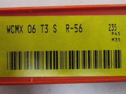Sandvik WCMX 06 T3 S R-56 235 P45 M35 Carbide Insert Grade 235 Box of 10pcs