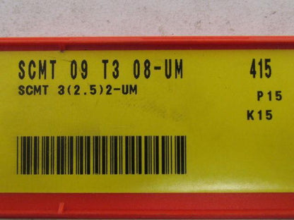 Sandvik SCMT 09 T3 08-UM SCMT 3 (2.5) 2-UM Carbide Insert Grade 415 Box of 10pcs