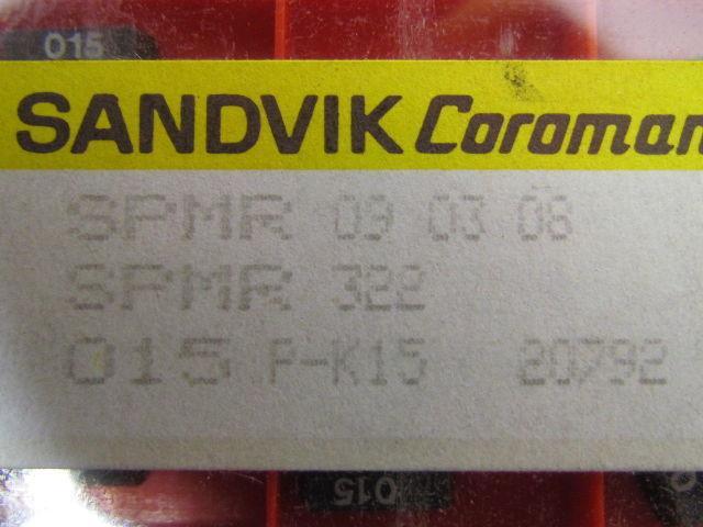 Sandvik SPMR 09 03 08 SPMR 322 Carbide Insert Grade 015 P-K15 P15 Box of 10pcs