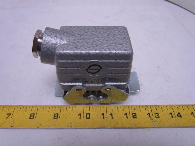 H-B 10T 5-Pin Cable Connector H-BE 16 Amp 500V Double Lever Housing Side Entry
