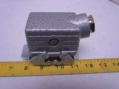 H-B 10T 5-Pin Cable Connector H-BE 16 Amp 500V Double Lever Housing Side Entry