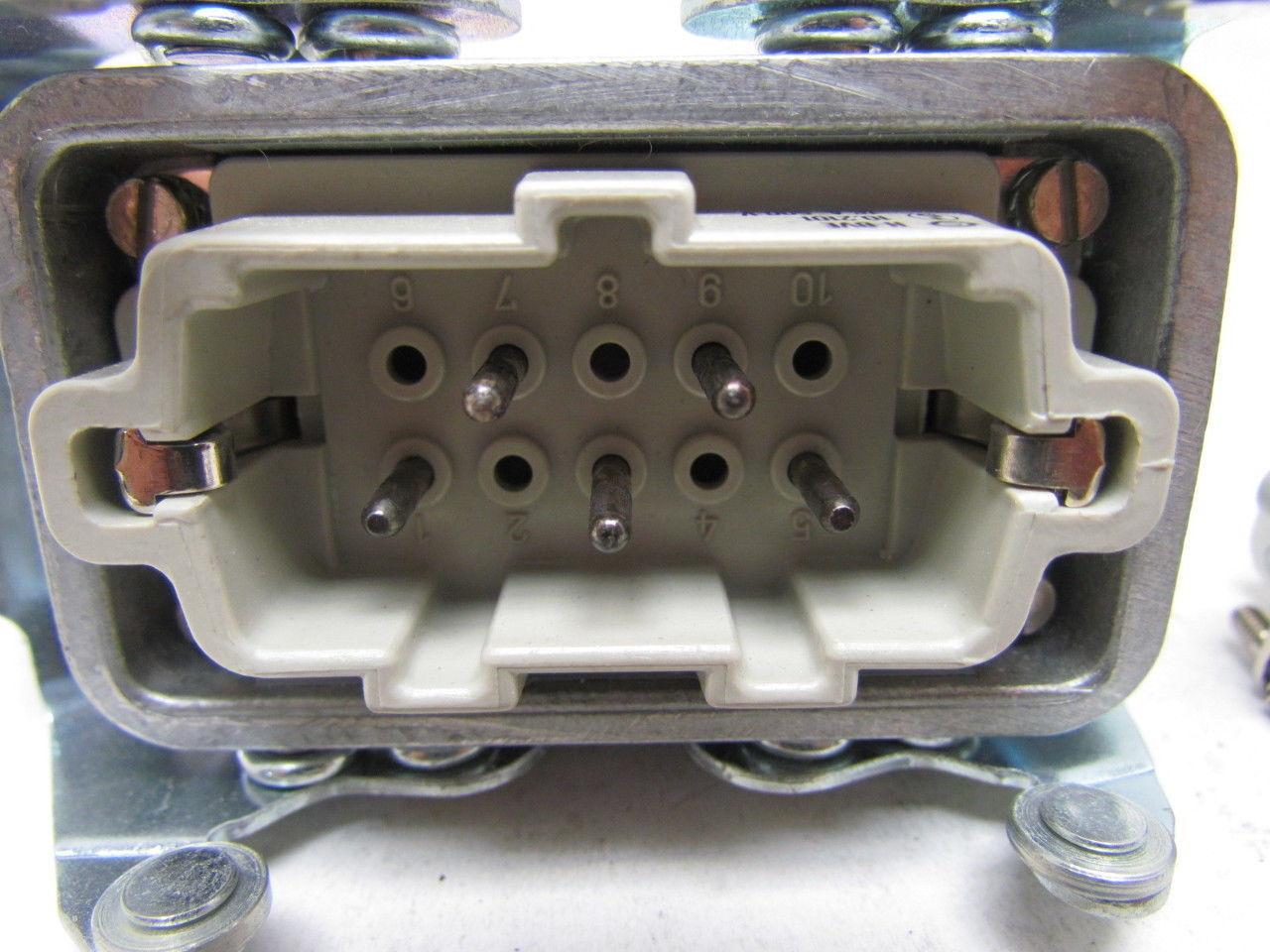 H-B 10T 5-Pin Cable Connector H-BE 16 Amp 500V Double Lever Housing Side Entry